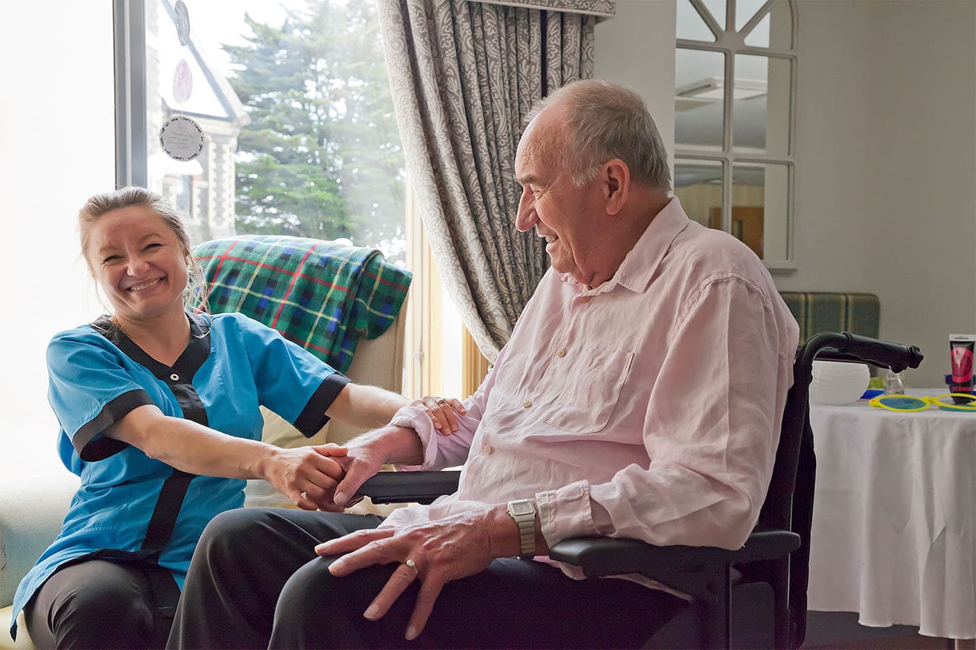 Team Member with Resident