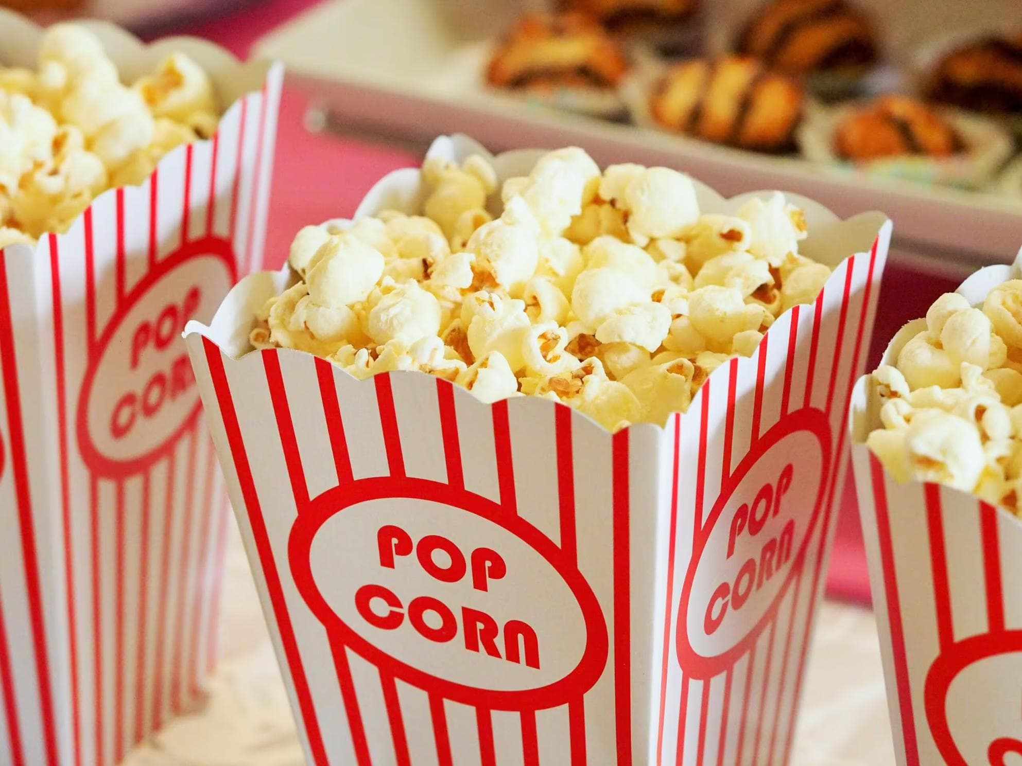 popcorn snacks for cinema room